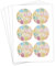 Papierdrachen 24 Oster Aufkleber zum Basteln und Dekorieren - Motiv Frohe Ostern mit Eiermotiv bunt - Sticker Nr 49 - Ostern 2021