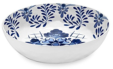 Touch Mel Emporio Zani SANTORINI piatti fondi set 2pz 100% melamina colore bianco/blu