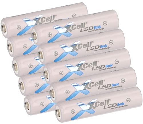 10er Pack AAA Akku LSD Basic NI-Mh 1,2V 800mAh Low self Discharge Akku neueste Generation von Micro Akku Batterien AKKUman Set (10er AAA)