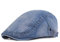 Quanhaigou Men Denim Jeans Newsboy Cap Ivy Gatsby Beret Hat Duckbill Buckle Cabbie Cap