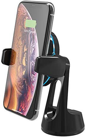 Scosche MagicGrip Sense and Grip Phone Mount - Wireless Charging, for Qi-Enabled Devices - Suction Cup