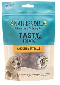 Natures Deli Chicken Balls Dog Treats, Gluten Free Low Fat Bite-size Treats for Dogs, High Protein Dog Biscuits, 100 g (Pack of 1)