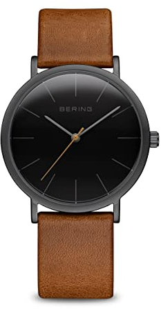 BERING Damen Uhr Quarz Movement - Classic Collection mit Kalbsleder und Saphirglas 13436-522 Armbandsuhren - 3 ATM