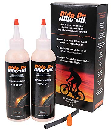 Ride- On Bike- On Unisex-Adult Durchstiche Verhinderer, Rot/braun, 2 x 200ml