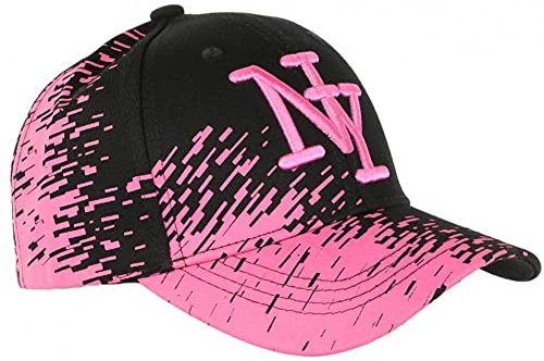 Casquette Enfant Rose Tags Noirs City Baseball Fashion Noryk de 7 a 11 Ans - Taille Unique - Rose