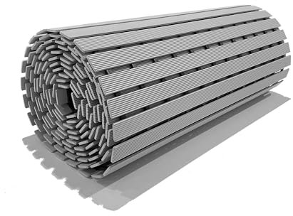 Nicoman Caillebotis à Lattes antidérapantes pour Baignoire, Gris, 61cm Roll (per Metre Length)