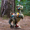 Garden Gnome Ornaments, Dinosaur Eating Gnomes Garden Statues, Funny Gnomes Sculpture, Artificial Art Cute Dinosaurs Sculptures Decor, for Garden Home Office Patio