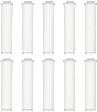 ANTOWER Handheld Turbo Fan hydro jet High Pressure vortex Shower Head Filter set of 10