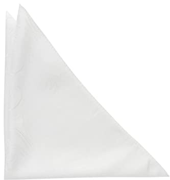 ETERNA Male gemustertes Einstecktuch aus Seide OS_H, Off-White