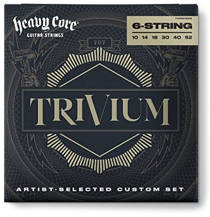 Jim Dunlop Dunlop Trivium nickel 10-52 6 cordes, Natural, TVMN1052