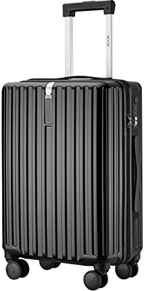 MGOB Valigia Bagaglio a Mano PC（Policarbonato） Trolley Rigida Valigie Cabina Ultra Leggero 4 Ruote Girevoli Doppie e TSA Lucchetto 57x37x22cm