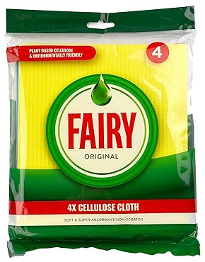 Fairy 4 Pack Cellulose Cloths