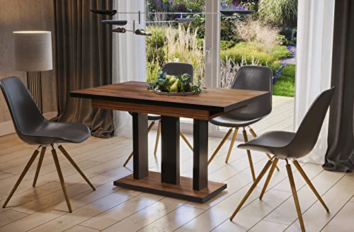 Endo-Moebel Esstisch Appia 130cm - 210cm erweiterbar ausziehbar Säulentisch Küchentisch Spezial (Stirling Eiche)