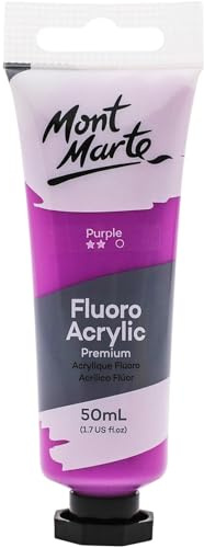 MONT MARTE Fluoro Acrylic Paint 50 ml, Purple