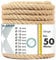 KARAT - Corde en Jute Torsadée - 100% Naturelle et Extra Solide - Idéale pour l'escalade, Le Sport, la Décoration de Jardin et Les Travaux Manuels - Diamètre 24mm, 15 Mètres