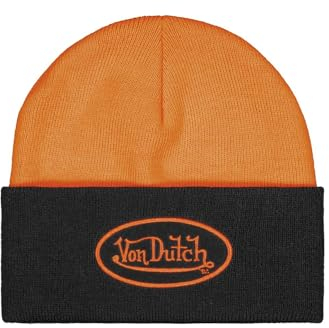 Von Dutch Mütze aus Wolle, orange, One size