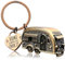 LANOLU Schlüsselanhänger Wohnwagen Geschenk, Wohnmobil Geschenk für das Camping und für Camper, 3D Anhänger- Wohnwagen Zubehör aus Metall