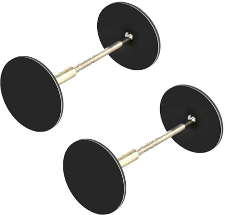 Cubierta de agujero de manija, tapón de puerta redondo, cubierta decorativa, relleno de placa de metal, cerradura de reparación de agujeros de manija de puerta y agujero de puertas para puertas