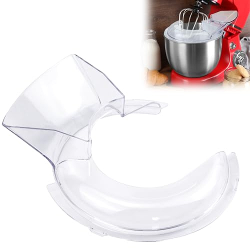 4.5-5QT Kitchen aid Spritzschutz, Mit Einfüllschütte, Klarer Spritzschutz, Kitchen aid Zubehör, Spritzschutz Geeignet für Kitchen Aid Teil-Standmixer, Fleischwolf, Eierschläger