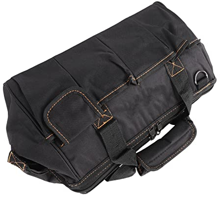 Weithals-Werkzeugtasche, Werkzeugtasche, Tasche für Multifunktionale Werkzeugtasche, Tasche, Hardware für mit Verstellbarer Schulter, Verdickte Werkzeugtasche, Große Kapazität,