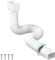 Estensione flessibile per grondaia pluviale, prolunga per tubo di scarico bianco, estensioni per tubi di drenaggio dell'acqua piovana, estensibile da 47 cm a 147,3 cm, confezione da 1
