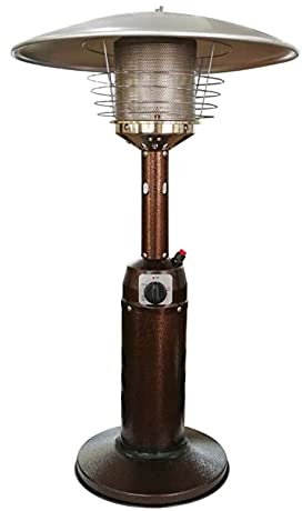 SHANRROW Tabletop Gas Patio Heater, Portable Outdoor Stainless Steel Home Burner, Propane Or Butane Gas Bottle Low Energy, for Gazebo Garden Camping