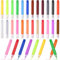 HAOWANWW 24Pcs Suncatcher Paint Pens 10mL Premium Extra Fine Point Acrylic Paint Marker Pens DIY Stained Glass Window Art Paint Pen Stained Glass Paint Suncatcher Paint