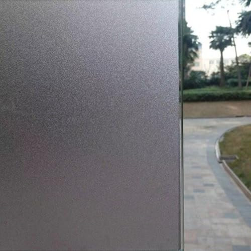 Sonnenschutzfolie Fenster 152 x 1000 cm Anti-Uv Wärmeisolierung Anti-Uv Sichtschutz Sichtschutzfolie Fenster Selbstklebend Milchglas Dekofolie für Büro Und Haus, schwarz matt