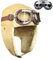 BAIFUMEN Vintage-Fliegerhut und Brille mit Maske, Kunstpelz-Ohrenschützer, Kostümzubehör, Trooper-Trapper-Pilotenmütze für Damen und Herren, Piloten Kostüm Damen, Kinder Pilotenmütze（Gelb）