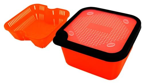 Caja de cebo para s,Pesca con caja de cebo - Cubos de cebo para pescar,Con caja de ventilación de marco interior, contenedor de rojos, equipo de captura de camarones y lagos