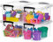 Citylife 4er-Set 4L Aufbewahrungsbox mit Deckel Klein, Stapelbar Transparente Griff Clips Kleinteile Kiste Elastisch, Robust Plastik Boxen für Bastelsachen gekauft, 26 x 16 x 12cm