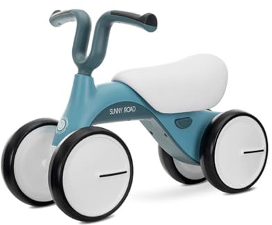 Lorelli Kinder Laufrad ab 1 Jahr Sunny Road mit Licht und Musik, Kinderlaufrad, Leichtes Balance Bike für Mädchen und Jungen, Baby Lauflernrad, Spielzeug für 12-24 Monate (Blau)