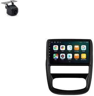 Android 13 2 DIN Radio 9 Pollice Schermo touch per auto per Renault Duster 1 2010-2015 con Telecamera Posteriore/Wireless Carplay/BT/FM/navigazione GPS Controllo al volante(8G+256G)