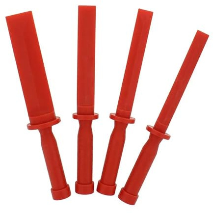 4 Pezzi Spatola per Colla, Spalmatori con Manico Lungo, Spatole per Stucco, Spatola in Plastica, Applicatore di Spatole Per la pulizia delle fughe delle stanze, adesivi, etichette, auto, cucina