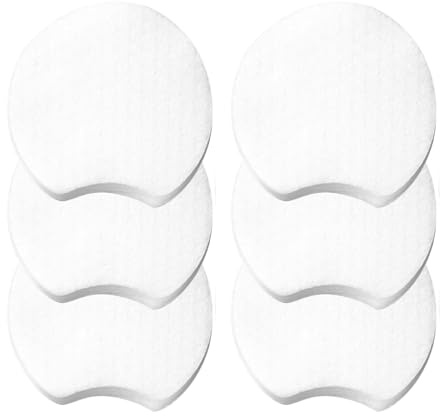 Halbmond Gesichtsreinigungspads 1200 Stück Vlies Weiß | Einweg Kosmetikpads, Dünn und Leicht, Runde Form, für Make Up Entfernung und Gesichtswäsche