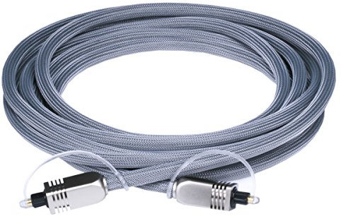 Monoprice 106270 10-Feet Premium Optical Toslink Cable with Metal Fancy Connector