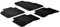 Satz Gummimatten kompatibel mit Ford B-Max 2012-2015 (T Profil 4-teilig + Montage-clips)