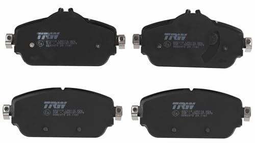 TRW GDB2070 Brake Pad Set of 4 Compatible for Mercedes-Benz C-Class (W205) 2013-2023 Front Axle and Other Vehicles