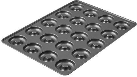 Wilton Perfect Results Non-Stick Donut Pan, 20-Cavity Donut Baking Pan