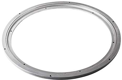 Couronne rotative en aluminium argenté Ø 448 mm charge maximale 350 kg, anneau rotatif robuste, sur roulement à billes, inoxydable Plateau tournant pour table tournante