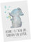 Mr. & Mrs. Panda Postkarte Elefant Seifenblasen - Geschenk, Dankeskarte, Tiermotive, Ansichtskarte, Rüsseltier, Gefühl. Daheim, Gute Laune, Heimat,