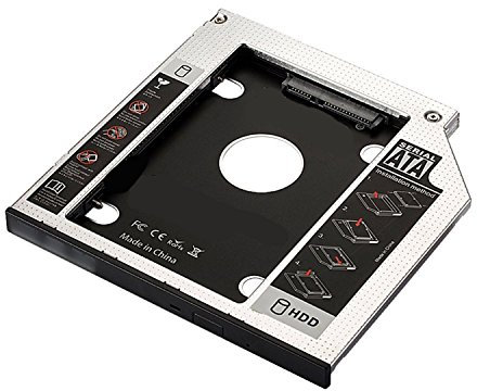 Adattatore Hdd/Ssd Sata Iii per Drive Cd/Dvd/Blu-Ray Altezza 9.5 mm
