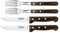 Tramontina Steakbesteck Gaucho, Set 4-teilig, mit 2 Steakmessern und 2 Steakgabeln, Edelstahl, Echtholzgriff, FSC