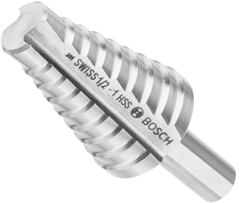 BOSCH Broca de acero de alta velocidad SDC7 de 9/16 pulgadas a 1 pulgada