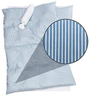 Doris Meyer Interlock-Jersey Bettwäsche Tom bleu 1 Bettbezug 155 x 220 cm + 1 Kissenbezug 80 x 80 cm