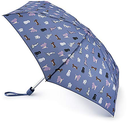 Fulton Winziger Regenschirm, Woof Print, ultrakompakt, leicht, windabweisender Rahmen, Woof, Einheitsgröße, Modern