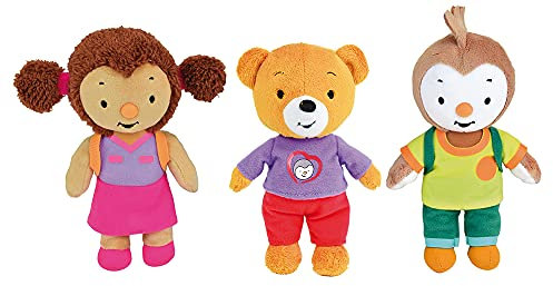 JEMINI | Lot De 3 Peluches T'Choupi | Lalou, Pilou Et Doudou | 18 Cm | Finition Douce | Licence Officielle | Jouet D’Éveil Premier Âge | Lavable en Machine | Idée Cadeau | Multicolore
