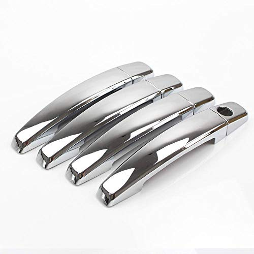 BGYZD Auto Türgriff Abdeckung Trim Aufkleber Fit Für Opel Zafira B 2006-2011 Fit Für Opel Zafira Tourer C 2012-2018 Fit Für Vauxhall-Silber