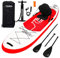 riptide Aufblasbares Stand Up Paddle (SUP) Board-Set Alpha rot mit Kajakfunktion