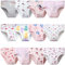 Adorel Mädchen Unterhosen Slips Reine Baumwolle 12er-Pack Herzchen & Ballett & Blumen & Burg 98-104 (Herstellergröße 110)